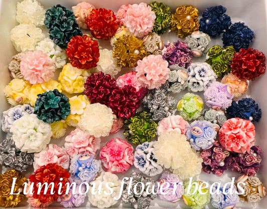 Luminous flower Beads--Spoon