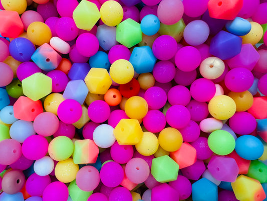 Luminous silicone beads