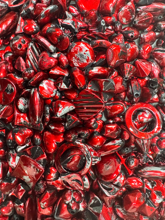 Retro red and yellow